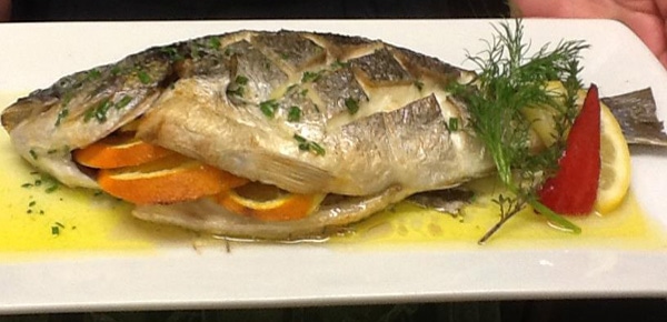 Fish Kitchen - baked fish with orange and herbs
