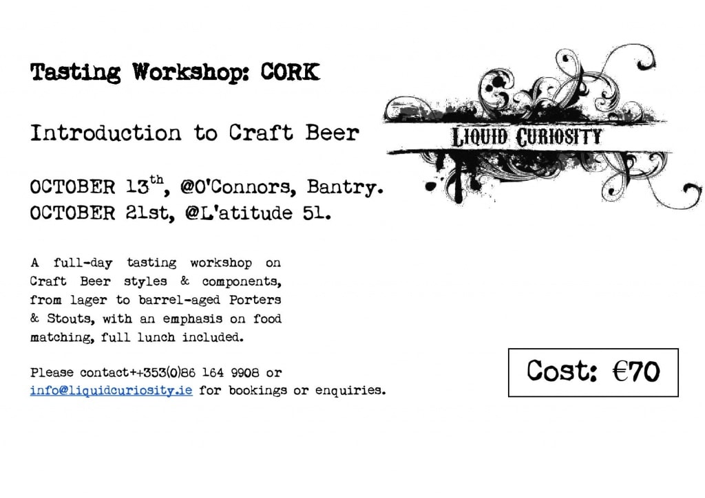 Liquid Curiosity Tasting Workshop : Craft Beer Poster