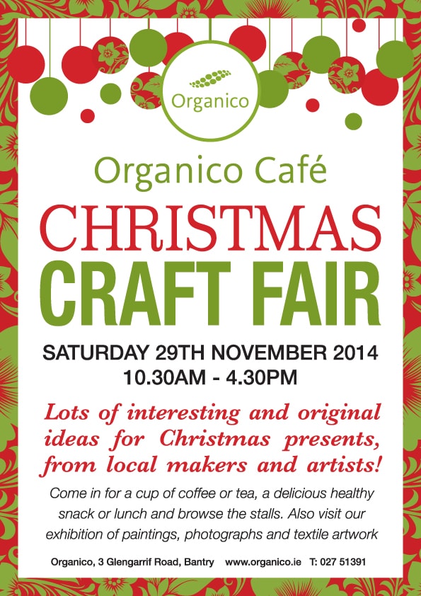 Organico Christmas Craft Fair Poster