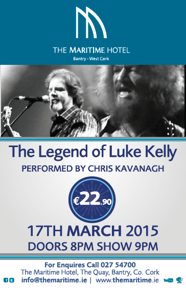 Luke Kelly Tribute Band Poster