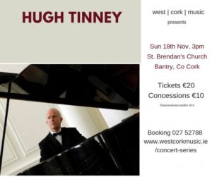 Hugh Tinney in Concert - A 60th Birthday Celebration @ St. Brendan's Church Bantry